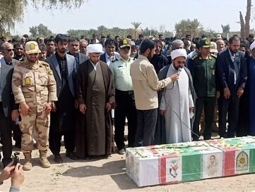 وداع با کبوتر خونین بال مدافع امنیت در جنوب کرمان