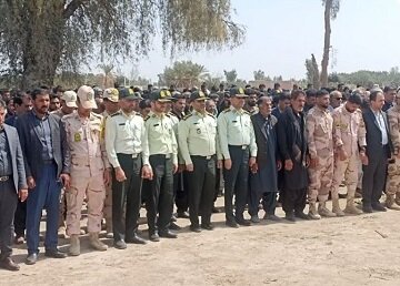 وداع با کبوتر خونین بال مدافع امنیت در جنوب کرمان
