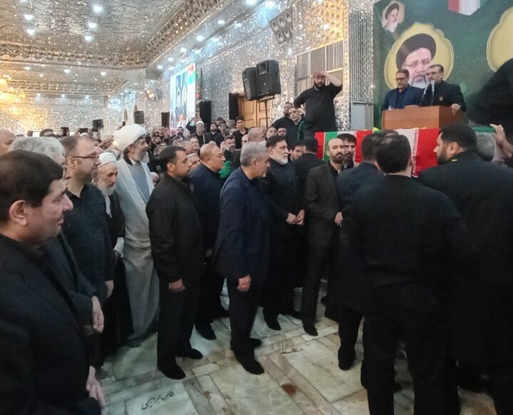 سرپرست ریاست جمهوری در مراسم وداع پایانی و تدفین پیکر شهید امیرعبداللهیان...
