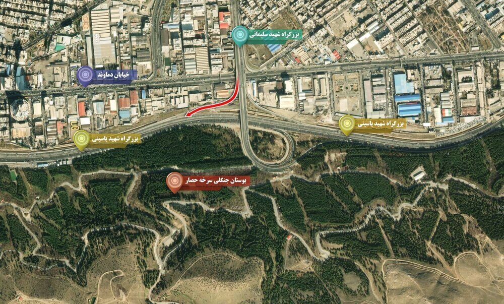 زمان بهره‌برداری از تقاطع غربی بزرگراه شهید سلیمانی