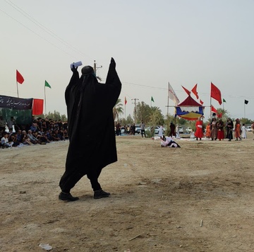 گزارش تصویری/ تعزیه روز عاشورا (شهادت امام حسین ع) در محله چاه قائد لامِرد فارس  عکاس : سعید نگهدار