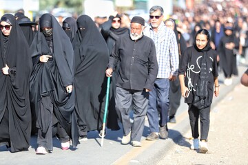 گزارش تصویری راهپیمایی جاماندگان اربعین در سیرجان