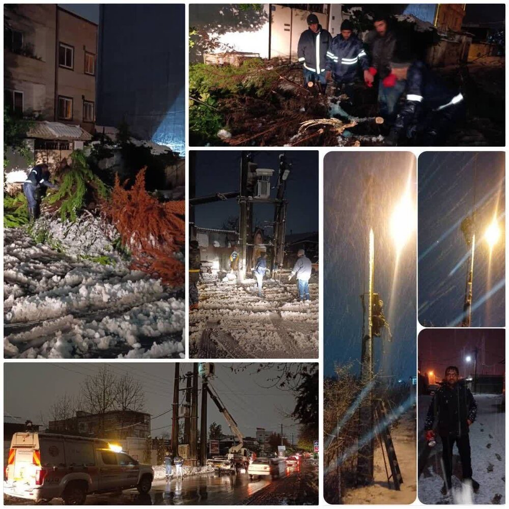 بارش برف سنگین و بی سابقه در قائمشهر ۲۵ فیدر برق مازندران را از مدار خارج کرد/ برق رسانی با موفقیت انجام شد بارش برف سنگین و بی سابقه در قائمشهر ۲۵ فیدر برق مازندران را از مدار خارج کرد/ برق رسانی با موفقیت انجام شد