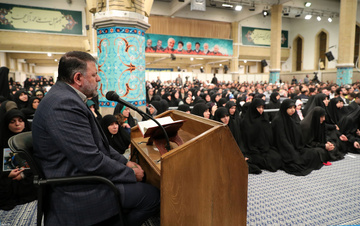 دیدار جمعی از خانواده‌های شهدای مدافع حرم و مقاومت بارهبرمعظم انقلاب