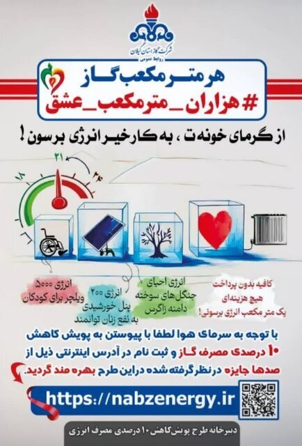 کمک به احیاء تالاب انزلی با صرفهجویی در مصرف گاز