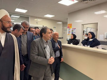 گزارش تصویری / بازدید مهندس موهبتی معاون وزیر بهداشت، درمان و علوم پزشکی از بیمارستان گله دار استان فارس