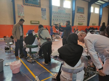 ارائه خدمات رایگان تیم جهادی داندانپزشکی در لامِرد