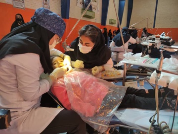 ارائه خدمات رایگان تیم جهادی داندانپزشکی در لامِرد