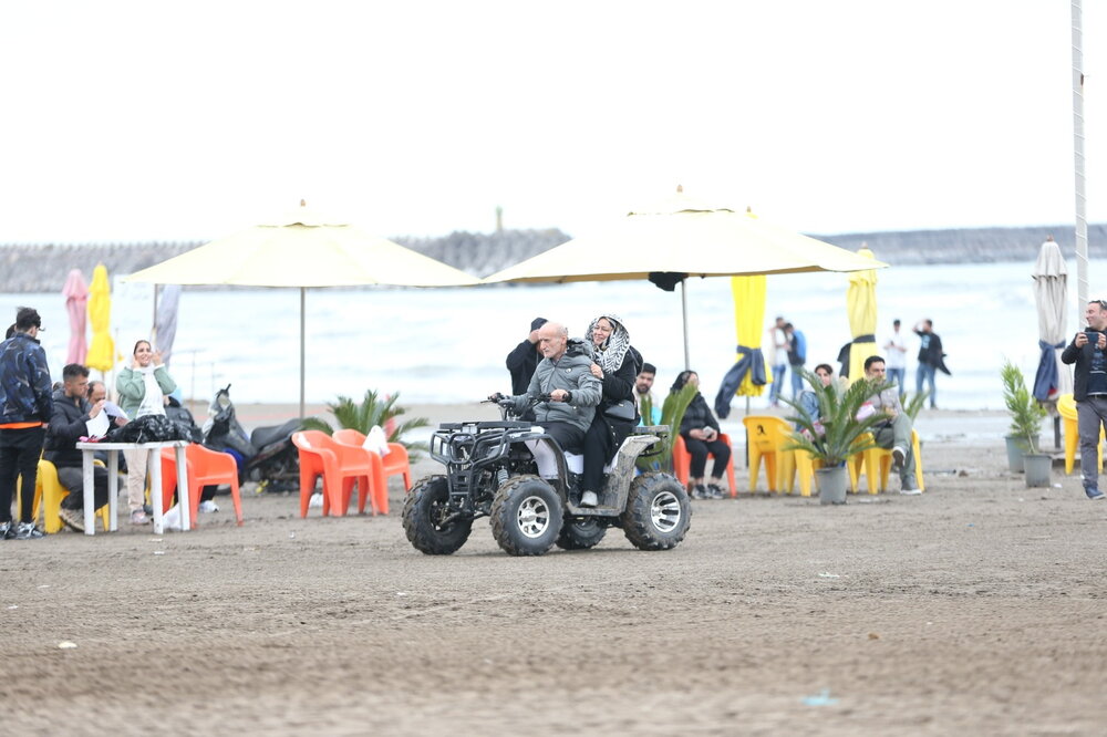 گزارش تصویری حضور گردشگران نوروزی در منطقه آزاد انزلی