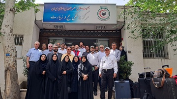 اعزام  اولین گروه درمانی مرکزپزشکی حج و زیارت هلال احمر به عربستان
