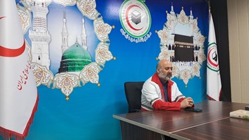 اعزام  اولین گروه درمانی مرکزپزشکی حج و زیارت هلال احمر به عربستان