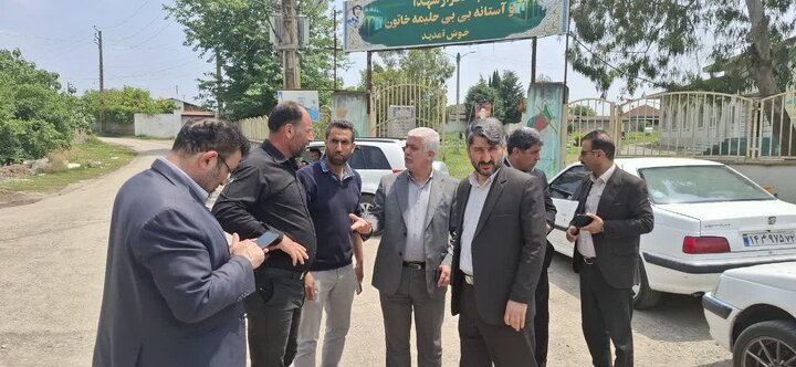 بازدید مدیرکل بنیاد مسکن مازندران از پروژه‌های عمرانی روستاهای بابلسر با حضور نماینده مجلس و فرماندار