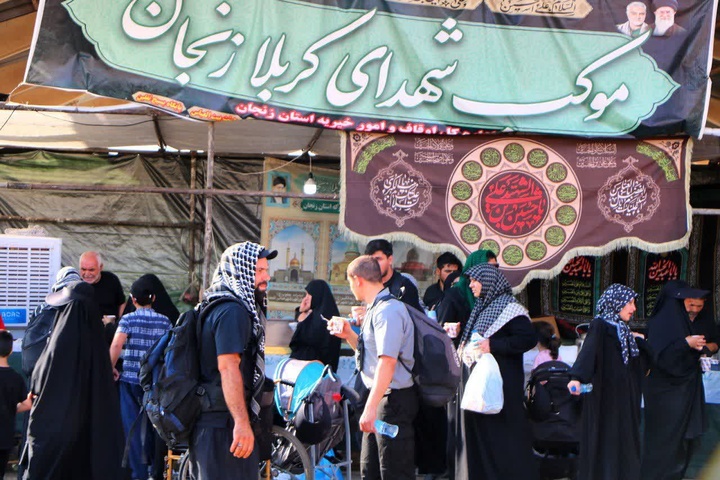 استقرار مواکب زنجان در سامرا و مرز خسروی در ایام اربعین حسینی