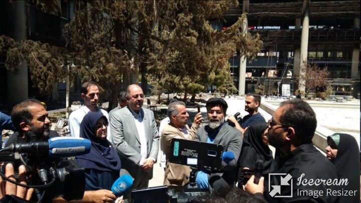 بازدید سخنگوی دولت از ساختمان شیشه‌ای صداوسیما