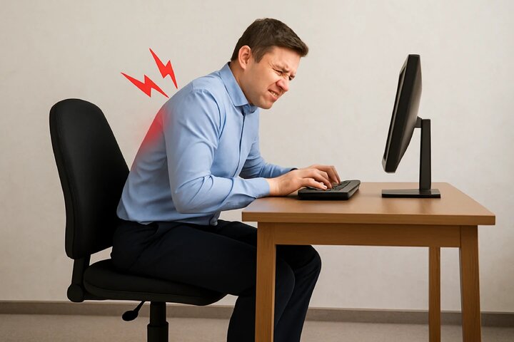 عوارض پشت میز نشینی در کمین کارمندان | 10 مورد مهم