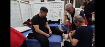 فعالیت درمانگاه امام حسن مجتبی (ع) در سامرا - اربعین 1404 -عکاس محمد رضا شعبانی