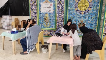 فعالیت درمانگاه امام حسن مجتبی (ع) در سامرا - اربعین 1404 -عکاس محمد رضا شعبانی