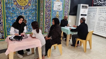 فعالیت درمانگاه امام حسن مجتبی (ع) در سامرا - اربعین 1404 -عکاس محمد رضا شعبانی