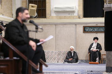 عزاداری شهادت امام رضا(ع) باحضور رهبرمعظم انقلاب