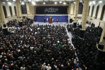 عزاداری شهادت امام رضا(ع) باحضور رهبرمعظم انقلاب