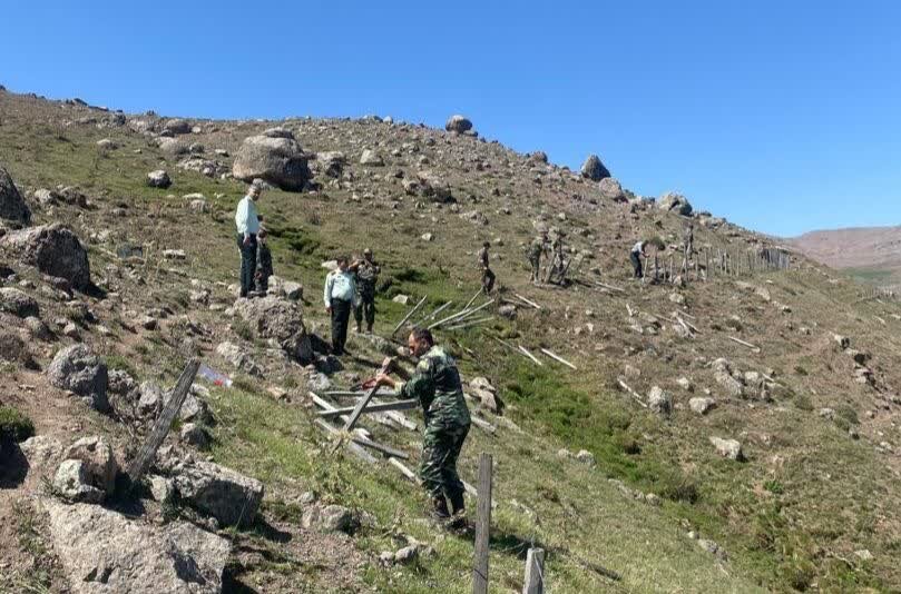 آزادسازی ۱۷ هزار مترمربع از اراضی ملی در منطقه حفاظت شده لیسار تالش