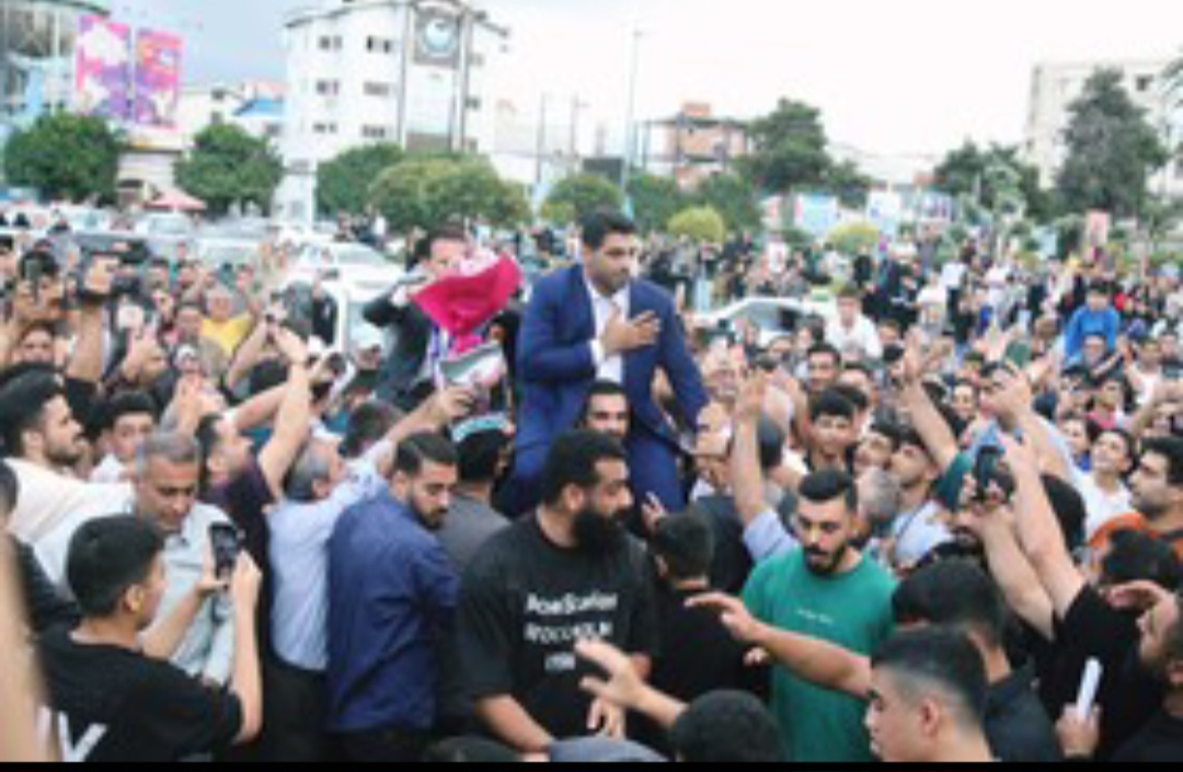 مراسم استقبال از هادی ساروی، قهرمان پرافتخار مسابقات کشتی فرنگی جهان در آمل