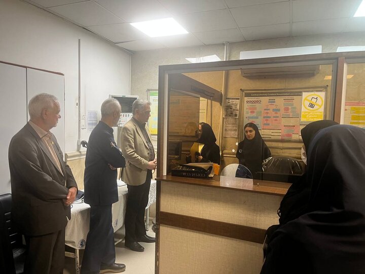 بازدید رئیس کل سازمان نظام پرستاری از بیمارستان پورسینا رشت