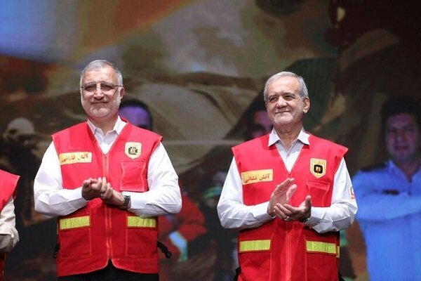 آیین گرامیداشت روز آتش‌نشان با حضور رئیس‌جمهور برگزار شد