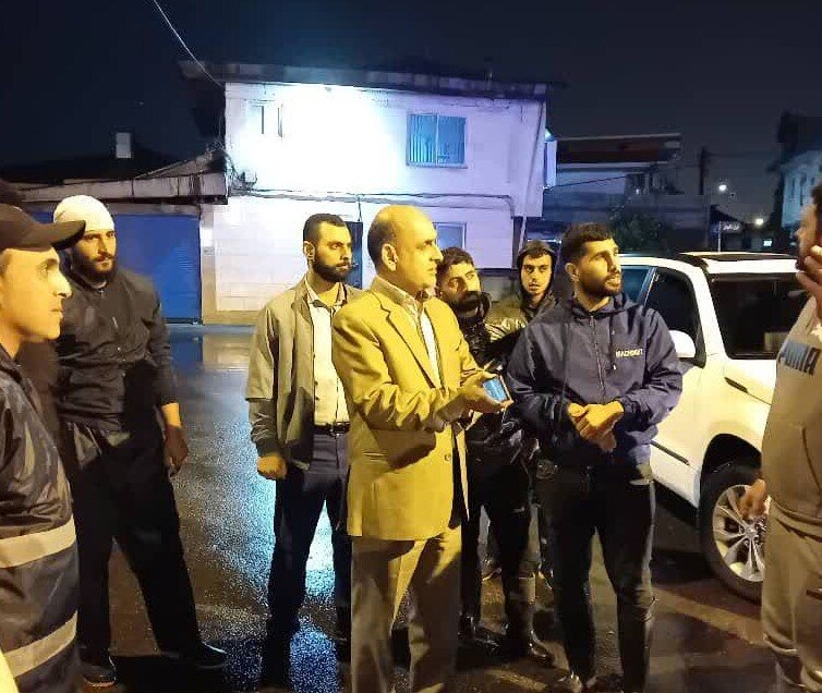 بازدید استاندار گیلان از مناطق آب‌گرفته بندر انزلی