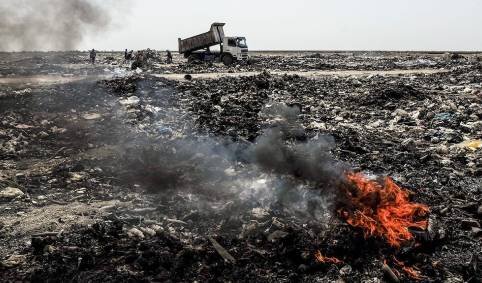 وقتی آتش پسماند، ریه‌های گیلان را می‌سوزاند