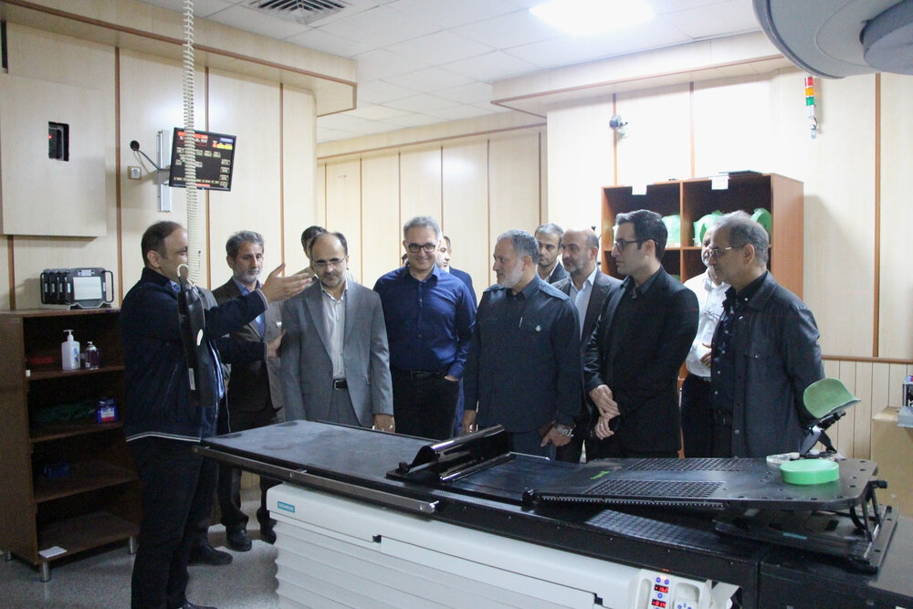 بازدید رئیس سازمان بازرسی گیلان از پروژه‌های پت‌اسکن و بونکر رادیوتراپی مرکز رازی رشت