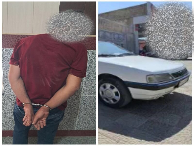 کشف خودرو سرقتی در لامرد