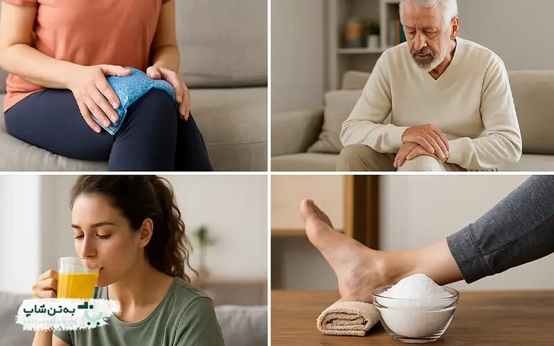 درمان خانگی زانو درد و درمان آرتروز و خشکی زانو در خانه | تمرینات امن، کمپرس، تغذیه و زمان مراجعه به پزشک