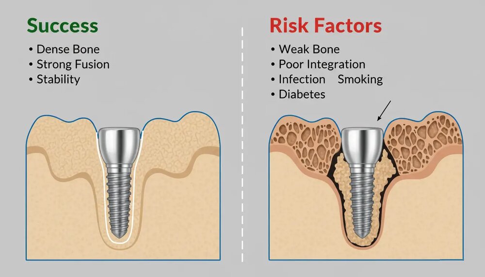 عوارض ایمپلنت