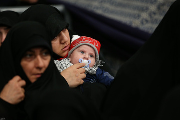 اولین شب مراسم عزاداری شهادت حضرت زهرا(س)با حضور رهبر انقلاب