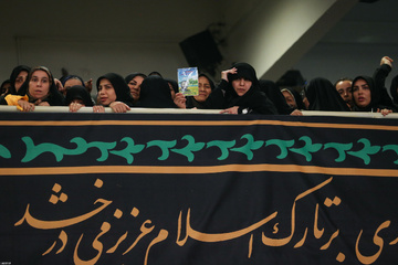 اولین شب مراسم عزاداری شهادت حضرت زهرا(س)با حضور رهبر انقلاب