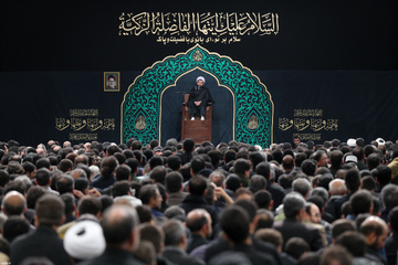 اولین شب مراسم عزاداری شهادت حضرت زهرا(س)با حضور رهبر انقلاب
