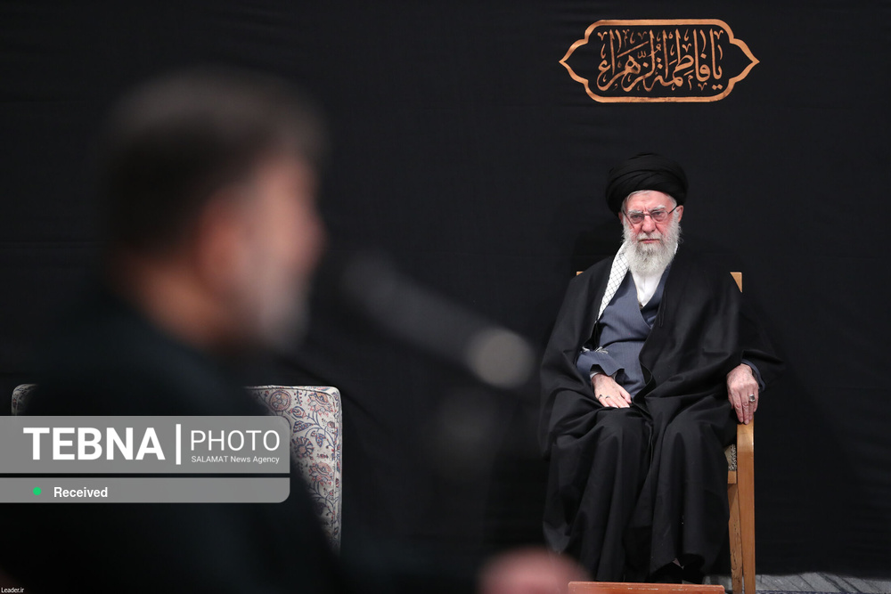 اولین شب مراسم عزاداری شهادت حضرت زهرا(س)با حضور رهبر انقلاب