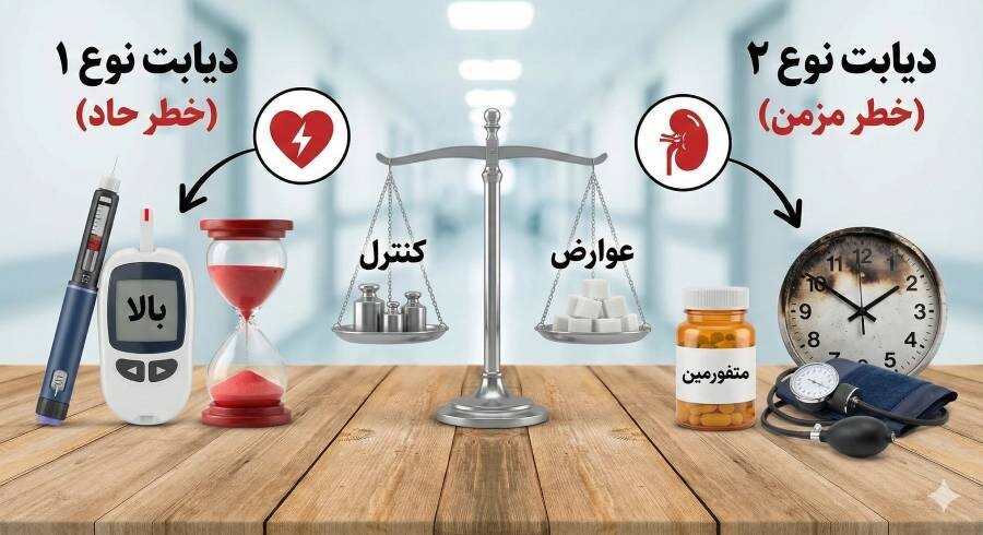 دیابت نوع یک خطرناک است یا نوع دو؟