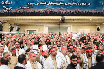 مراسم روز بسیج در حسینیه امام خمینی(ره)