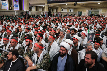 مراسم روز بسیج در حسینیه امام خمینی(ره)