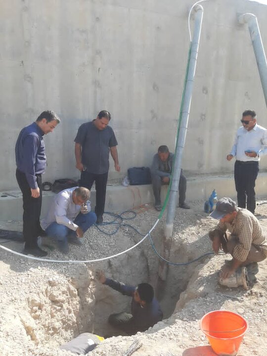 نصب فلوتر و فشارسنج‌های الکترونیکی در مخازن ذخیره آب لامرد