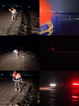 حضور پرسنل راهداری در مسیر خدمت