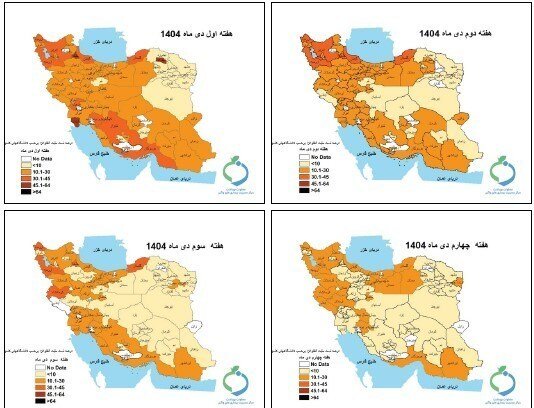 خروج موج آنفلوآنزا از کشور