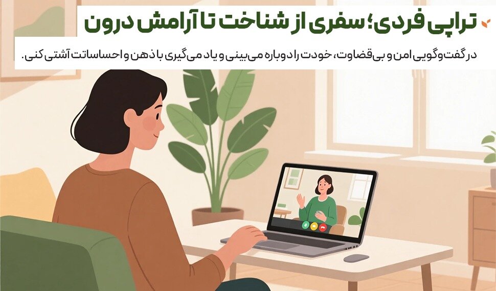 تراپی فردی آنلاین و دریافت حمایت تخصصی سلامت روان به صورت غیر حضوری