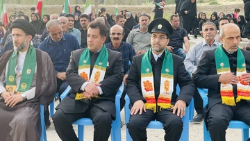 گزارش تصویری / حضور خادمین  امام رضا در شهرستان مهر فارس-عکاس زینب مزارعی