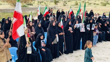 گزارش تصویری / حضور خادمین  امام رضا در شهرستان مهر فارس-عکاس زینب مزارعی