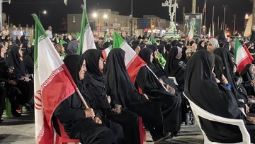 گزارش تصویری میدان داری همزمان با شهادت امام جواد(ع) در شهر مهر فارس / عکاس زینب مزارعی