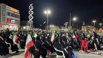 گزارش تصویری میدان داری همزمان با شهادت امام جواد(ع) در شهر مهر فارس / عکاس زینب مزارعی