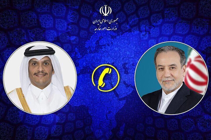 رایزنی عراقچی با وزیر خارجه قطر
